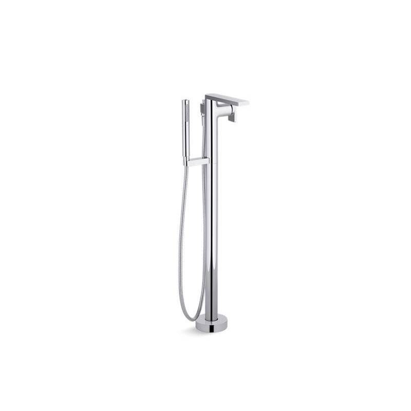 Composed® Floor-mount bath filler trim with handshower-related
