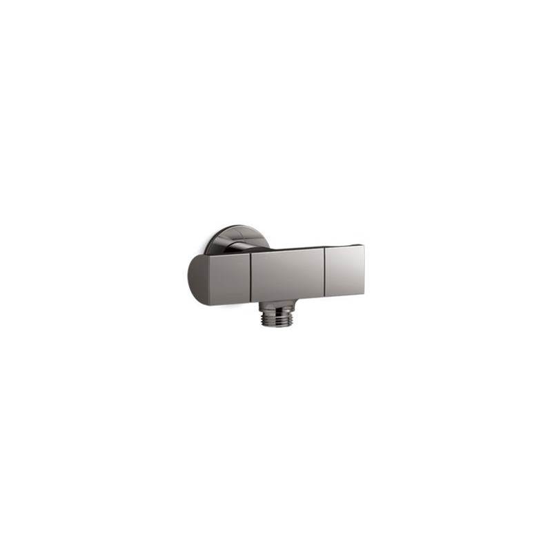 Exhale® Wall-mount handshower holder with supply elbow and volume control-related