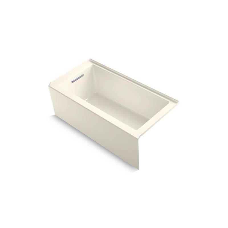 Underscore® 60'' x 30'' alcove bath with integral apron, integral flange and left-related