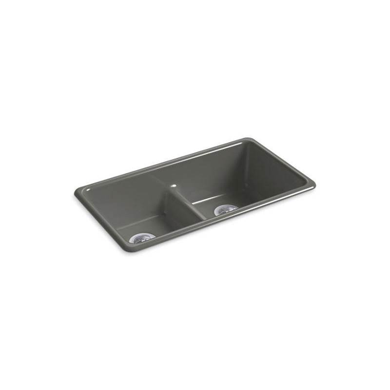 Iron/Tones® 33'' x 18-3/4'' x 9-5/8'' Smart Divide® top-mount/undermount double-e-related