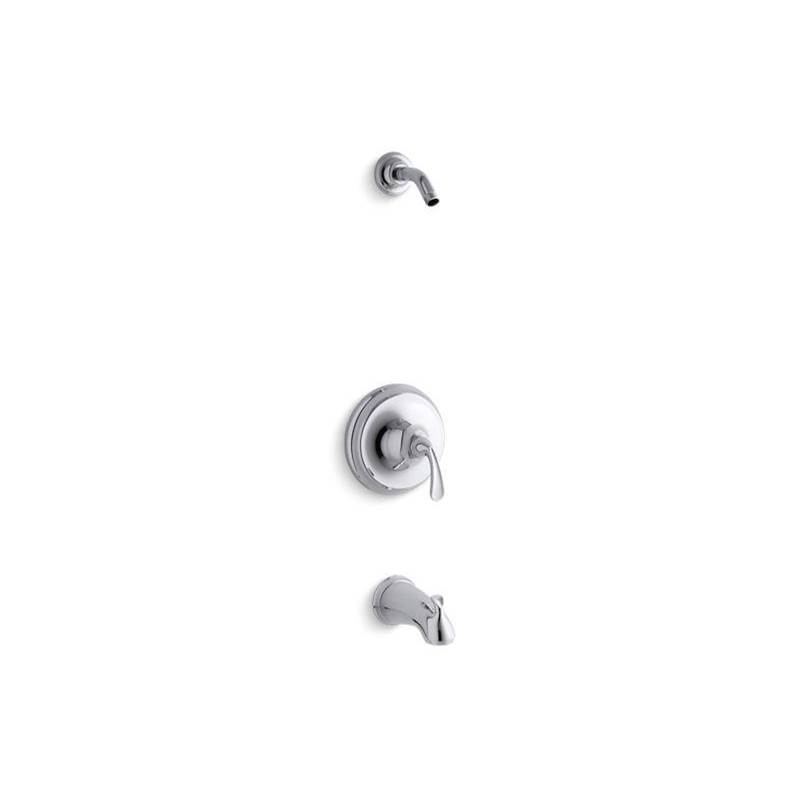 Forté® Sculpted Rite-Temp® bath and shower valve trim with slip-fit spout, less s-shop