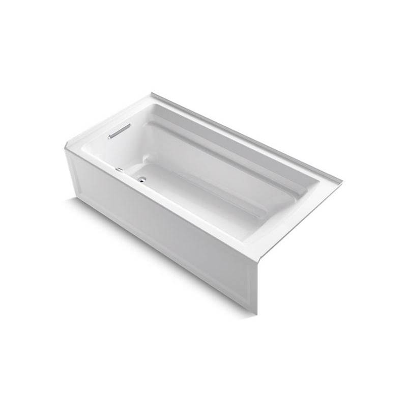 Archer® 72'' x 36'' alcove bath with Bask® heated surface and left-hand drain-shop