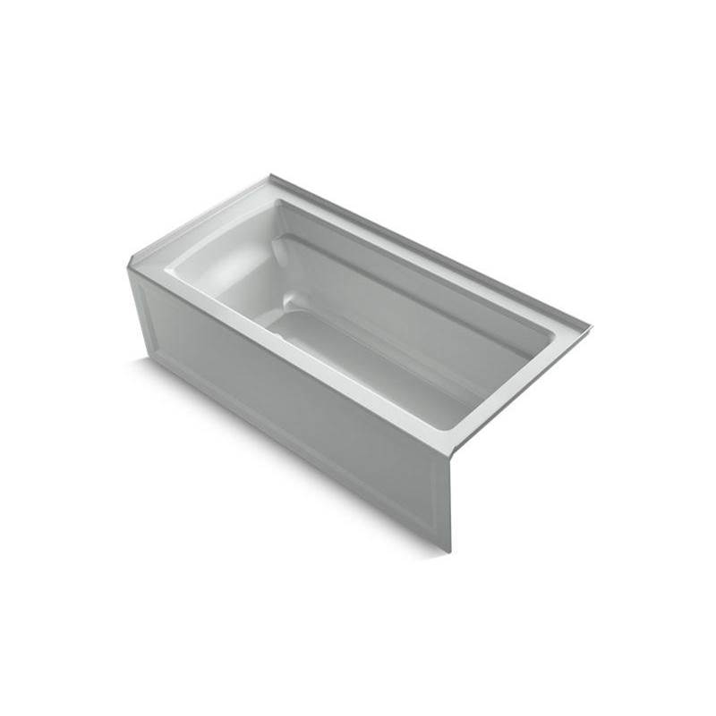 Archer® 66'' x 32'' three-side integral flange bath with right-hand drain-shop