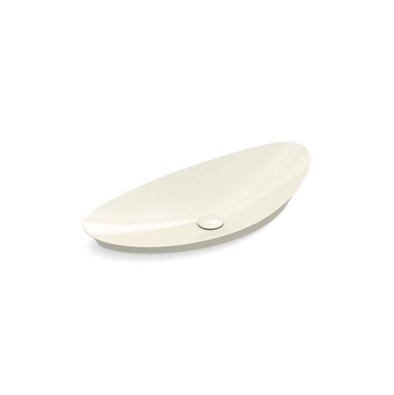Veil™ 38-1/2'' oval semi-recessed vessel bathroom sink, no overflow-related