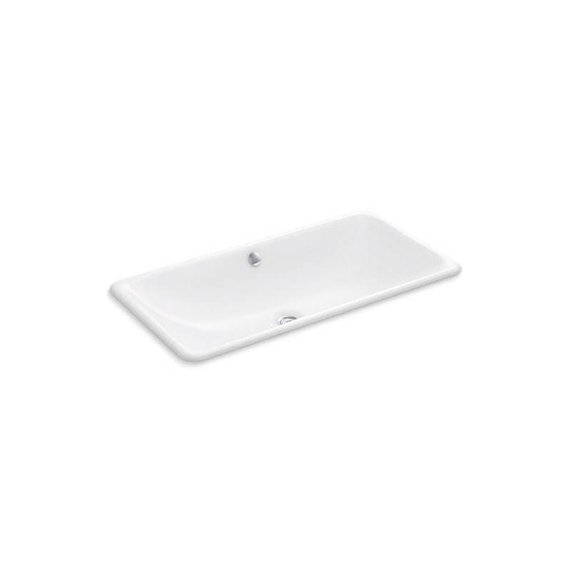 Iron Plains® Trough Rectangle Drop-in/undermount bathroom sink-shop