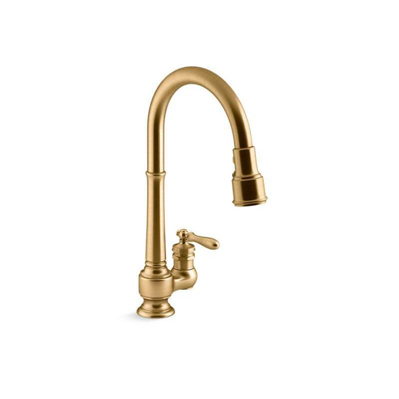 Artifacts® Pull-down kitchen sink faucet with three-function sprayhead-related