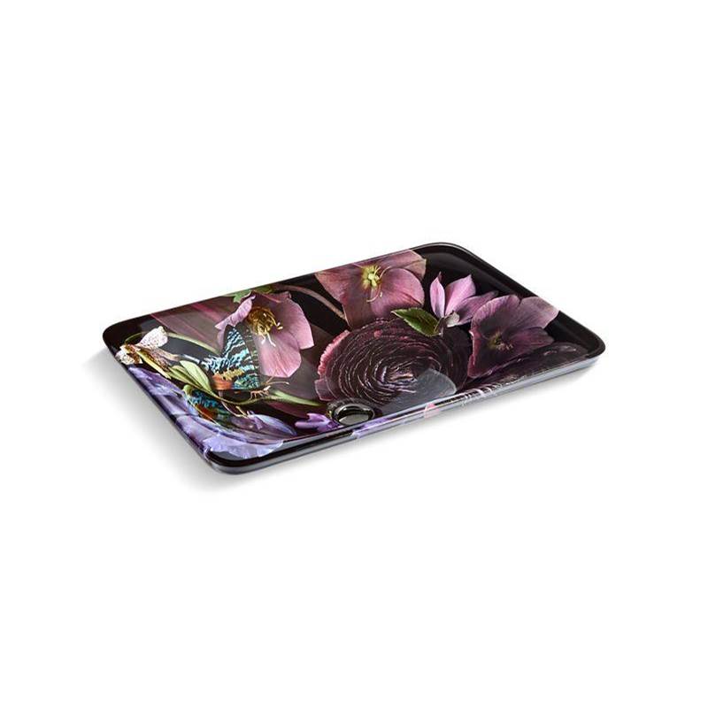 Dutchmaster Midnight Floral™ Carillon® 21'' rectangular semi-recessed vessel bath-shop