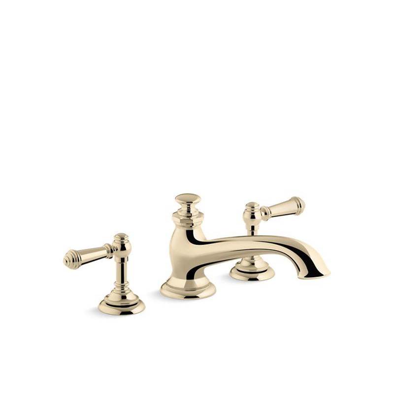 Artifacts® Deck-mount bath spout with flare design-related