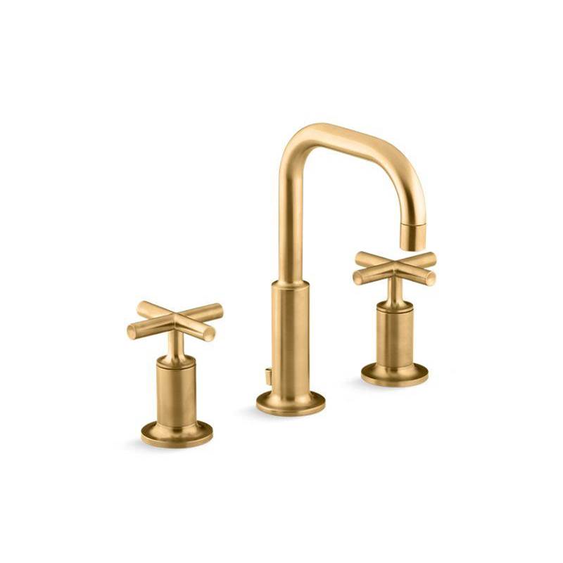 Purist® Widespread bathroom sink faucet with cross handles, 1.2 gpm-shop