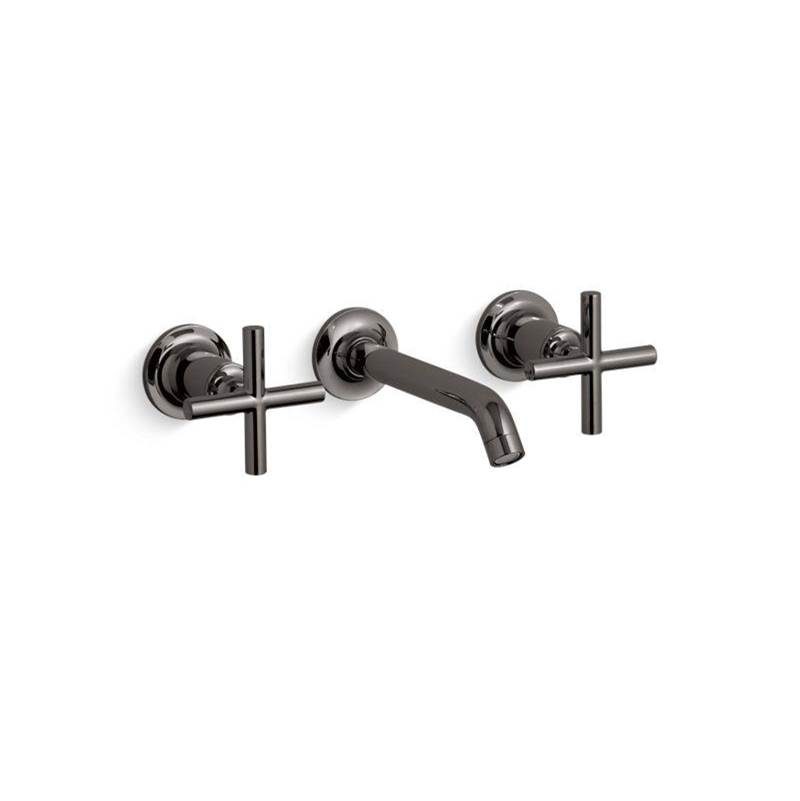Purist Widespread wall-mount bathroom sink faucet trim with cross handles, 1.2 gp-related