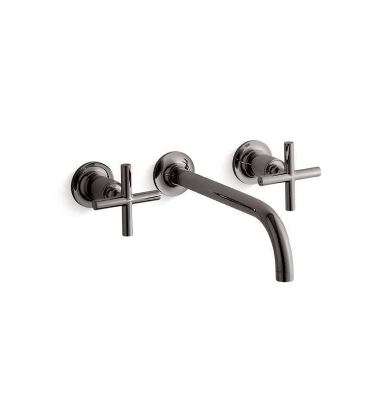 Purist Widespread wall-mount bathroom sink faucet trim with cross handles, 1.2 gp-related