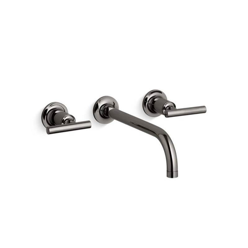 Purist Widespread wall-mount bathroom sink faucet trim with lever handles, 1.2 gp-related