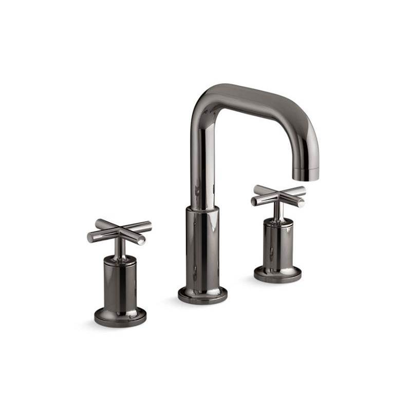 Purist Deck-Mount Bath Faucet Trim With Cross Handles-related