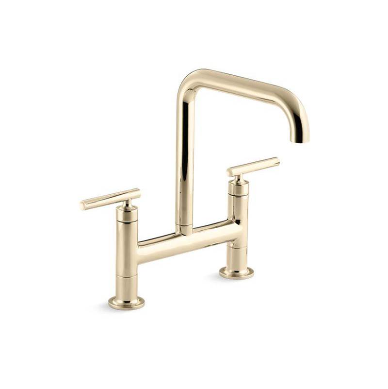 Purist® Two-hole bridge kitchen sink faucet-shop