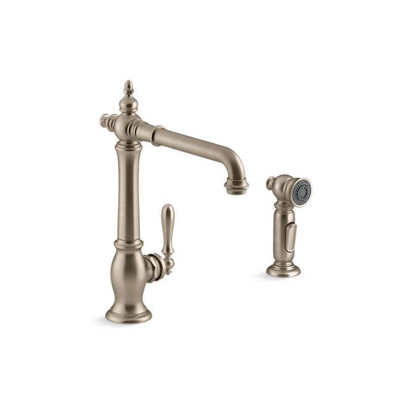Artifacts® Single-handle kitchen sink faucet with sidesprayer-related