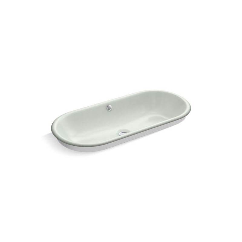 Iron Plains® Capsule Drop-in/undermount vessel bathroom sink with White painted u-related