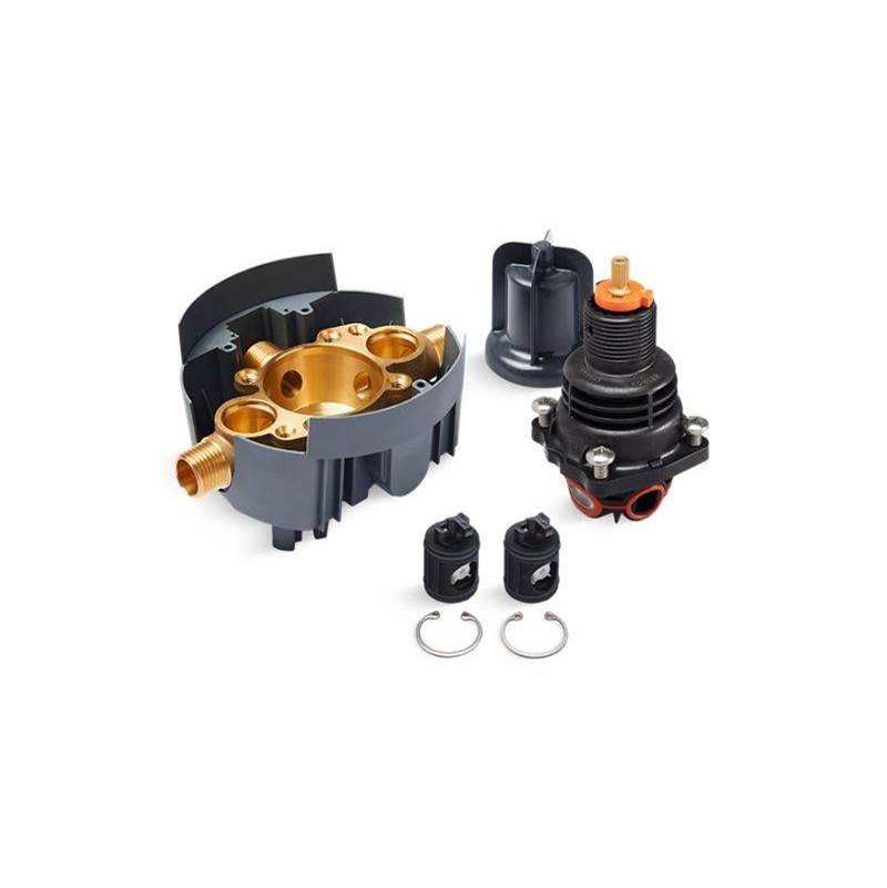 Rite-Temp® Thermostatic valve body and cartridge kit with loose service stops-shop