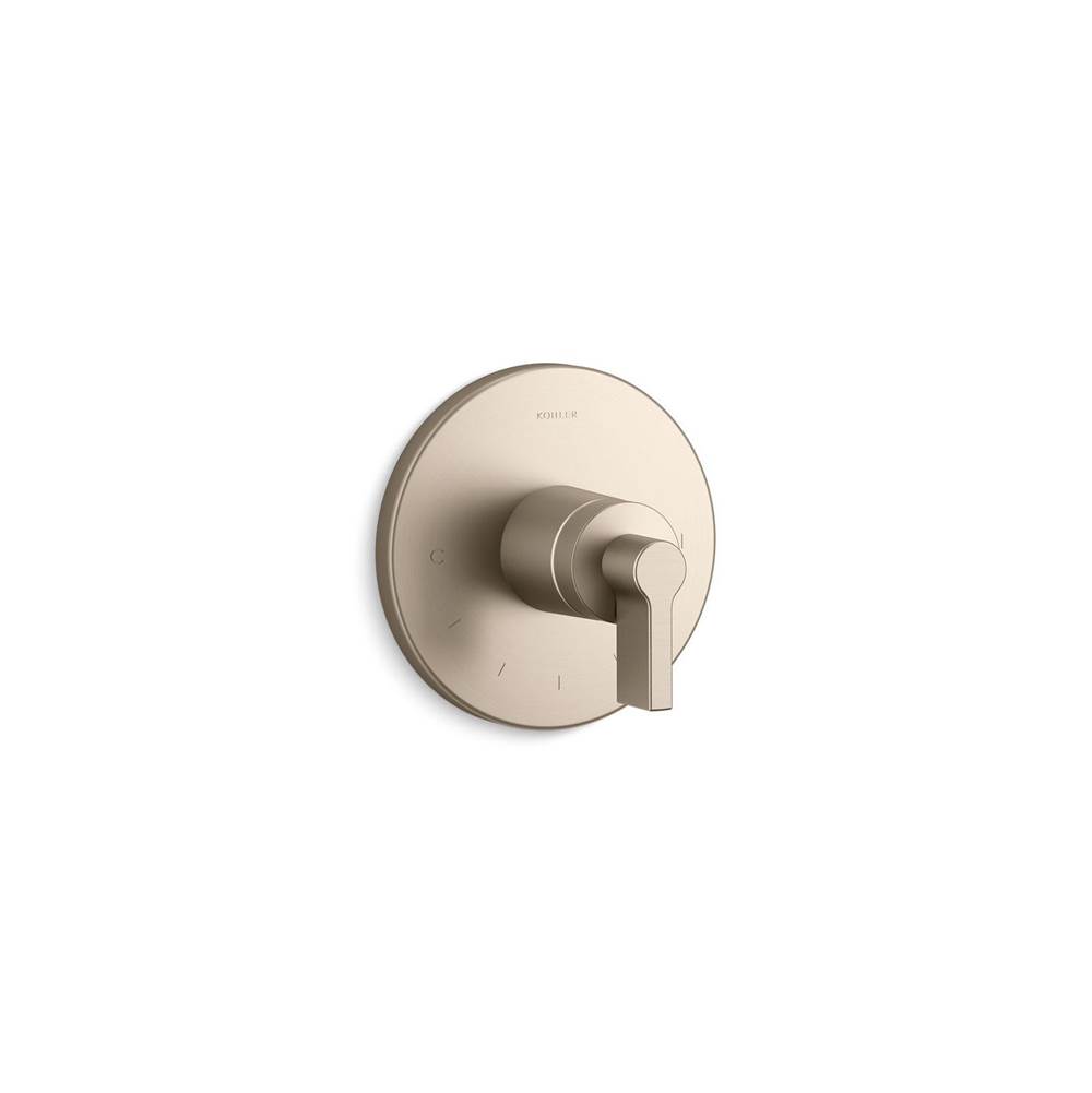 Components® MasterShower® temperature control valve trim with Lever handle-shop