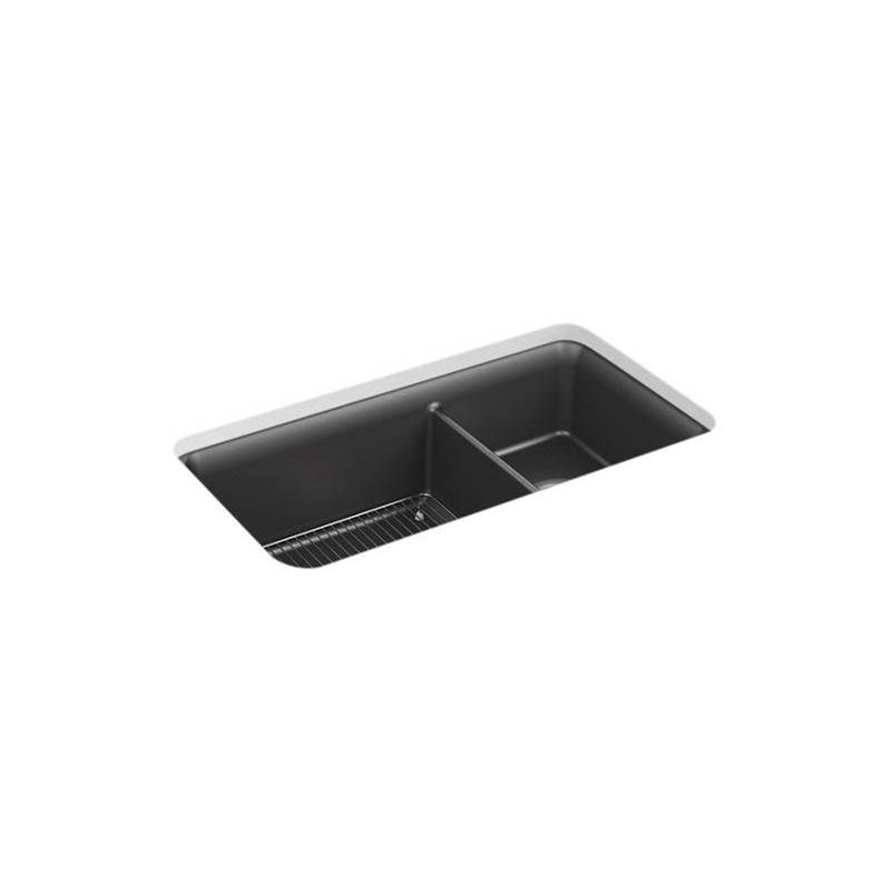 Cairn® 33-1/2'' undermount double-bowl kitchen sink-shop