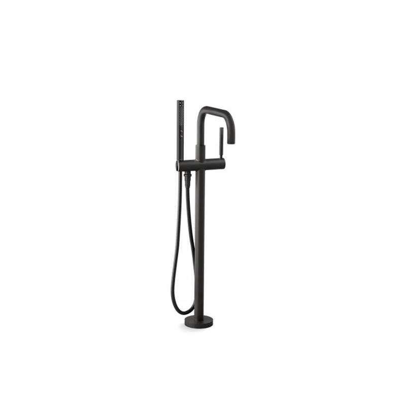 Purist® Floor-mount bath filler trim with handshower-shop