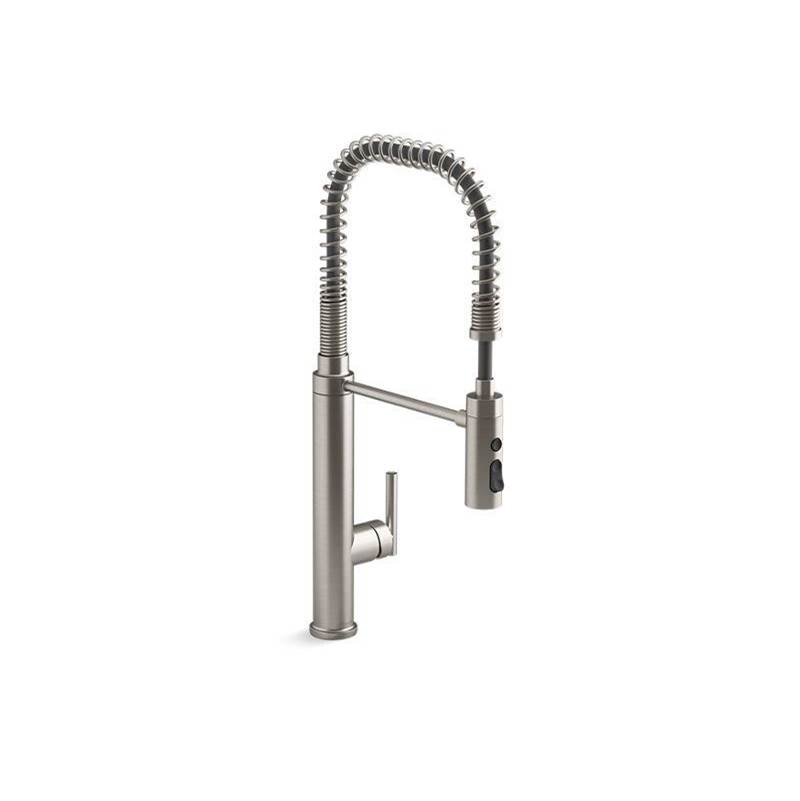 Purist® Semi-professional kitchen sink faucet with three-function sprayhead-shop