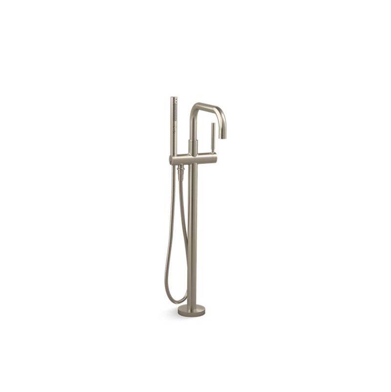 Purist® Floor-mount bath filler trim with handshower-shop