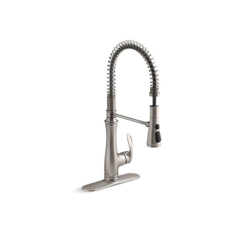 Bellera® Semi-professional kitchen sink faucet with three-function sprayhead-shop