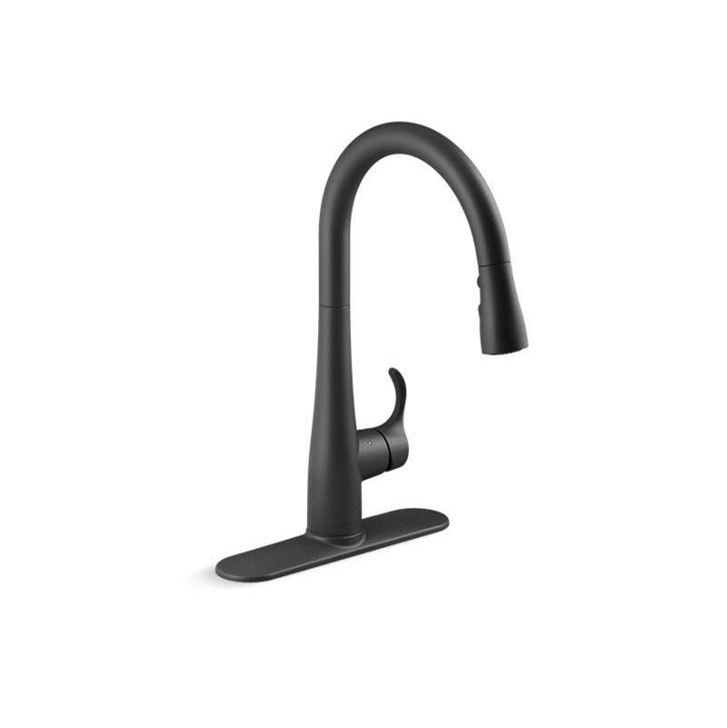 Simplice® Touchless pull-down kitchen sink faucet with three-function sprayhead-related