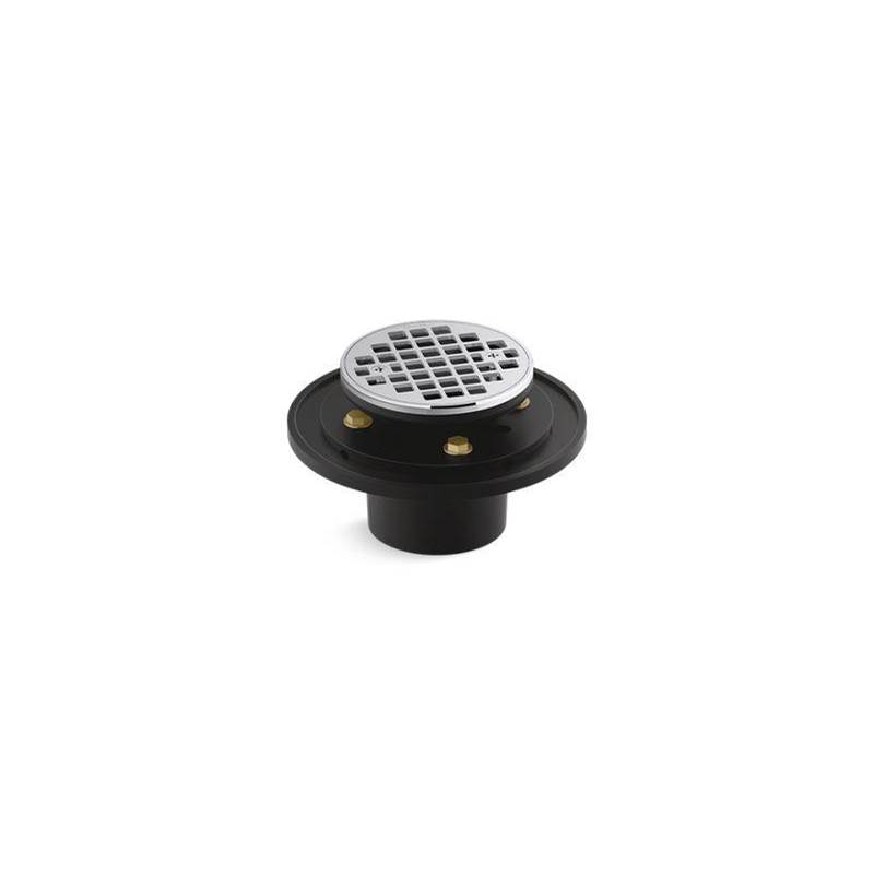 Clearflo Round brass tile-in shower drain-shop