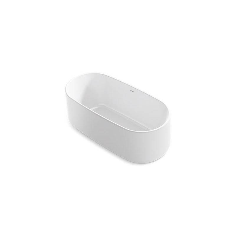 Ceric® 60'' x 29'' freestanding bath with center toe-tap drain-related