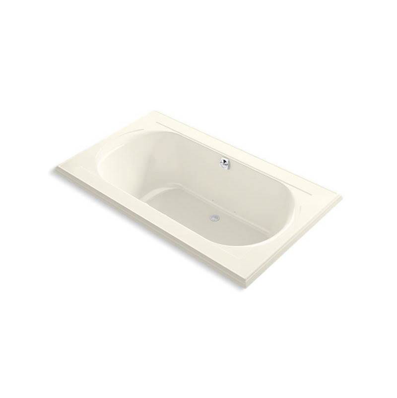 Memoirs® 72'' x 42'' Heated BubbleMassage™ air bath with Bask® and center rear dr-related