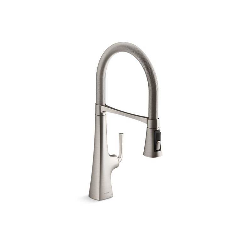 Graze® Semi-professional kitchen sink faucet with three-function sprayhead-related