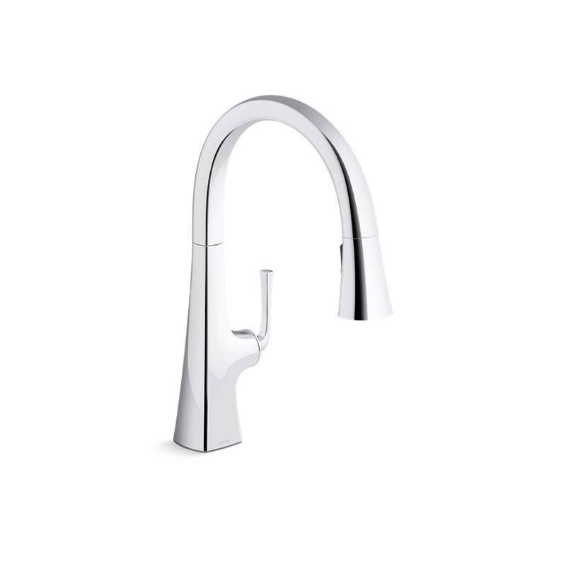 Graze® Pull-down kitchen sink faucet with three-function sprayhead-shop