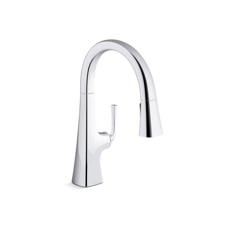 Graze® Pull-down kitchen sink faucet with three-function sprayhead-related