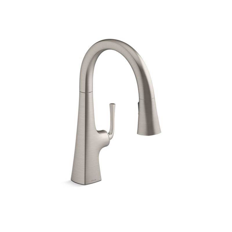 Graze® Pull-down kitchen sink faucet with three-function sprayhead-related