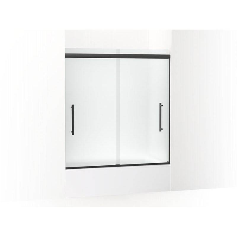 Pleat® Frameless sliding bath door, 63-9/16'' H x 54-5/8 - 59-5/8'' W, with 5/16'-shop