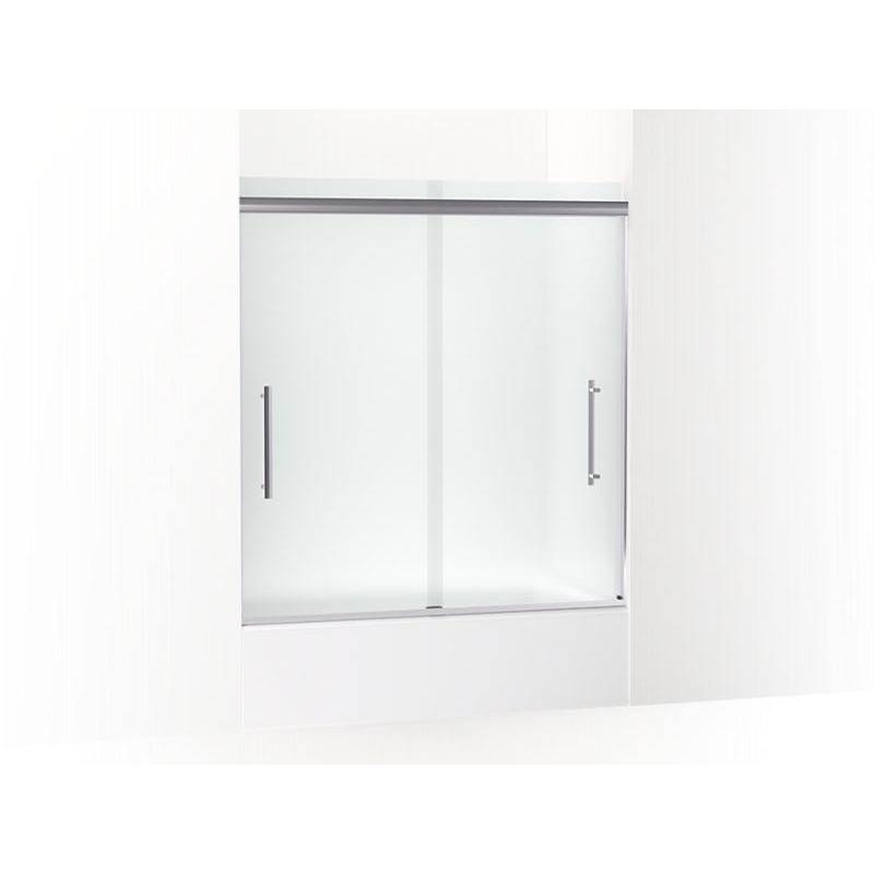 Pleat® Frameless sliding bath door, 63-9/16'' H x 54-5/8 - 59-5/8'' W, with 5/16'-shop