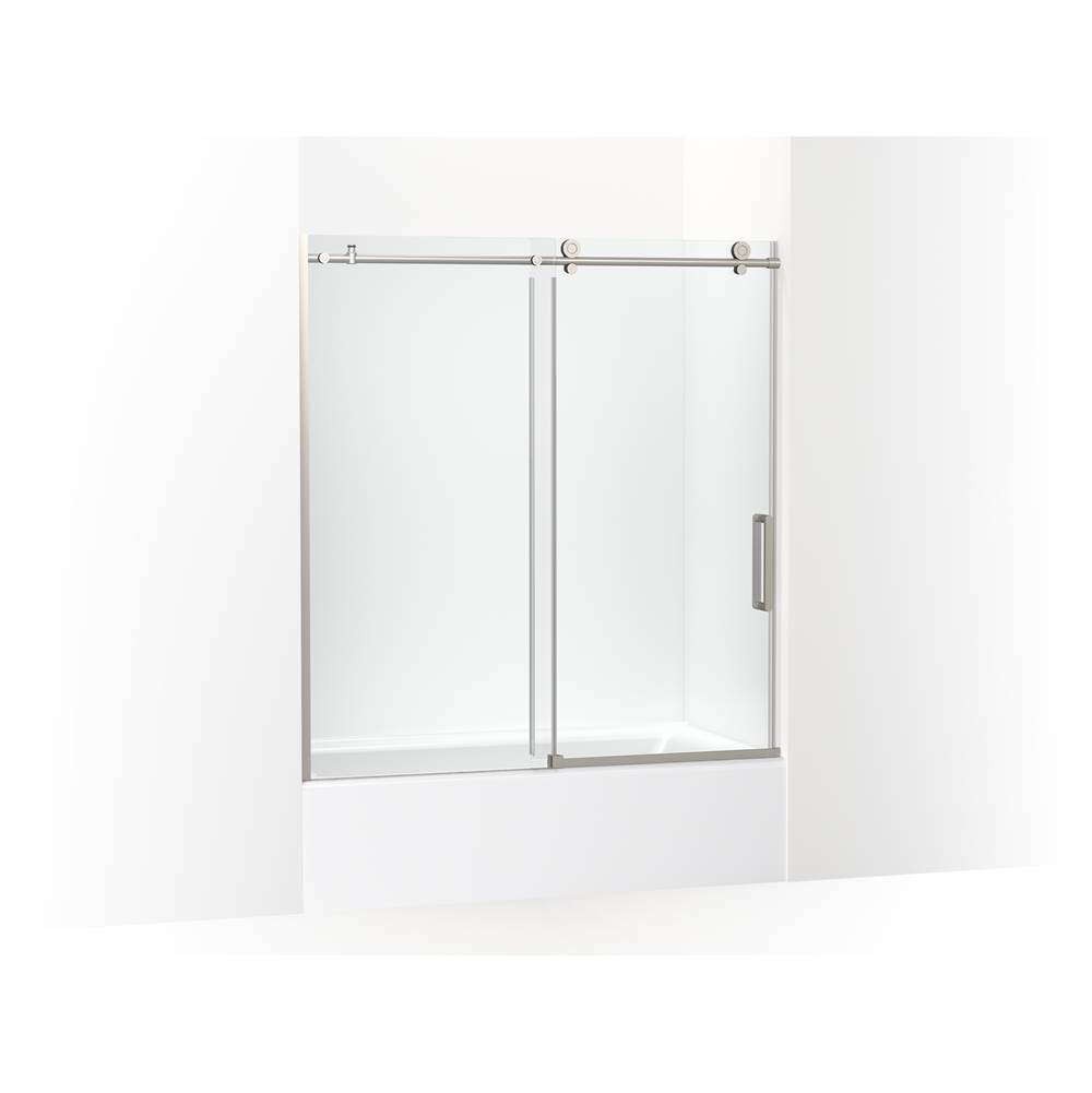 Composed 62 in. H Sliding Bath Door With 3/8 in. - Thick Glass-shop