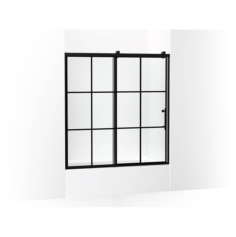 Rely 62-1/2 in. H Sliding Bath Door With 3/8 in.-Thick Glass-shop
