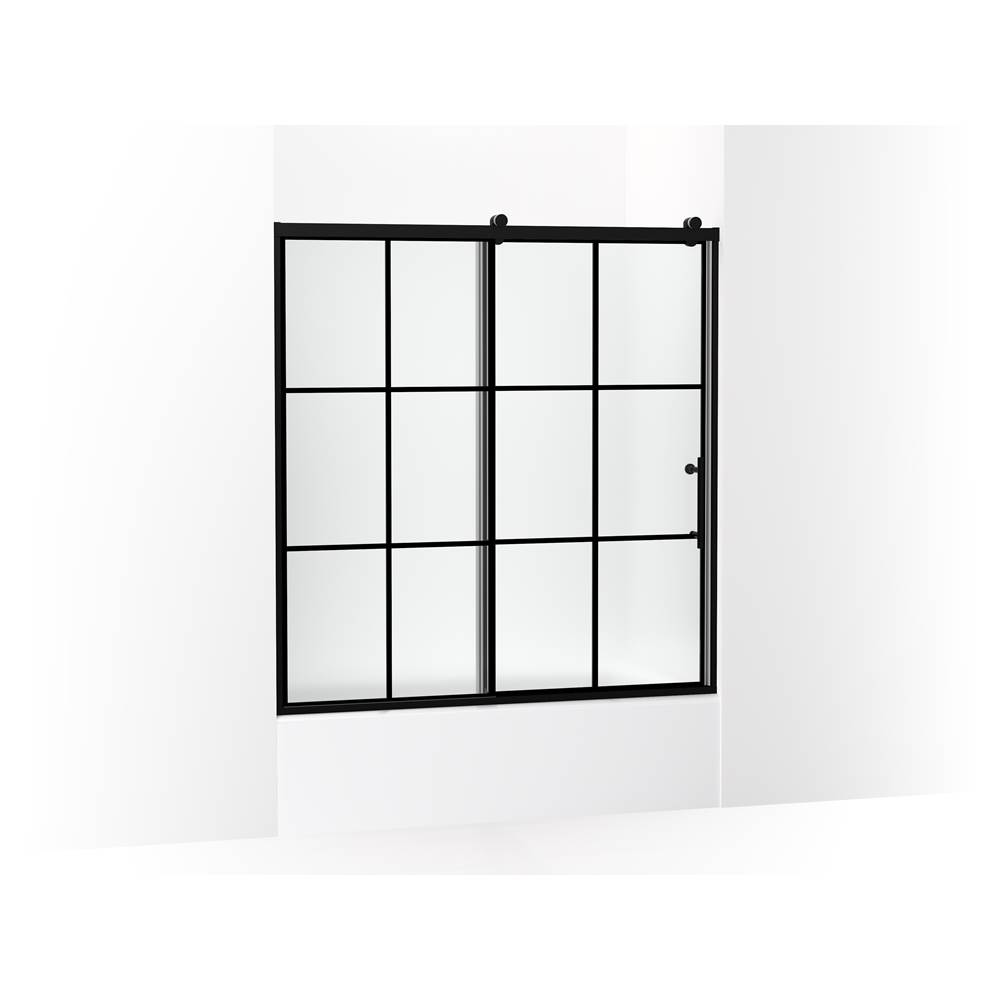 Rely 62-1/2 in. H Sliding Bath Door With 3/8 in.-Thick Glass-related