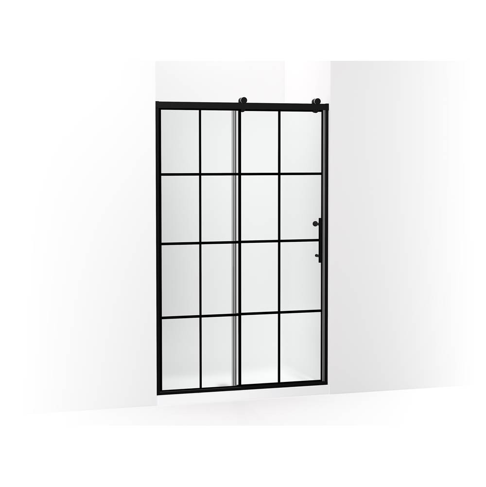 Rely 77 in. H Sliding Shower Door With 3/8 in.-Thick Glass-related