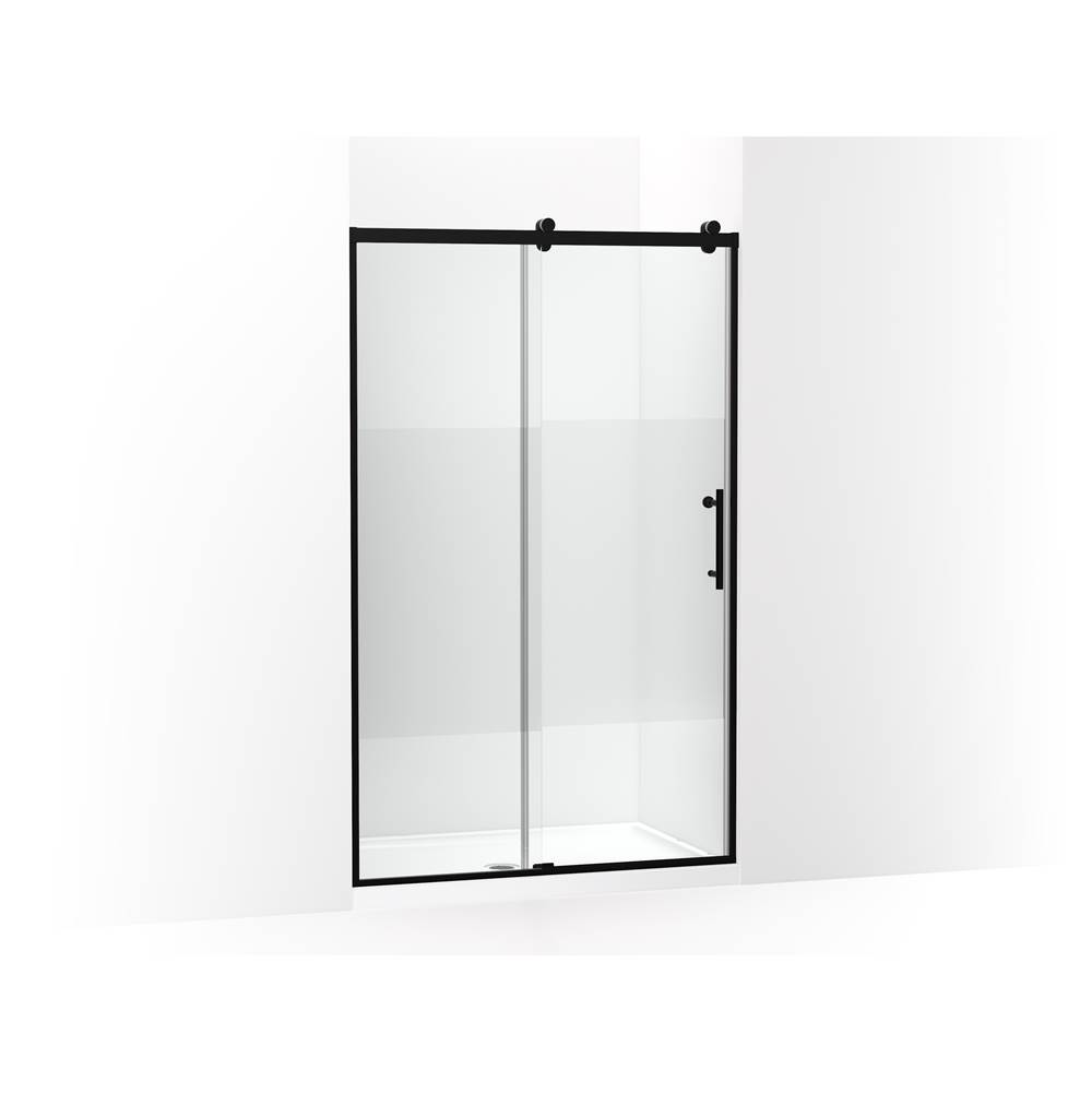 Rely 77 in. H Sliding Shower Door With 3/8 in.-Thick Glass-related