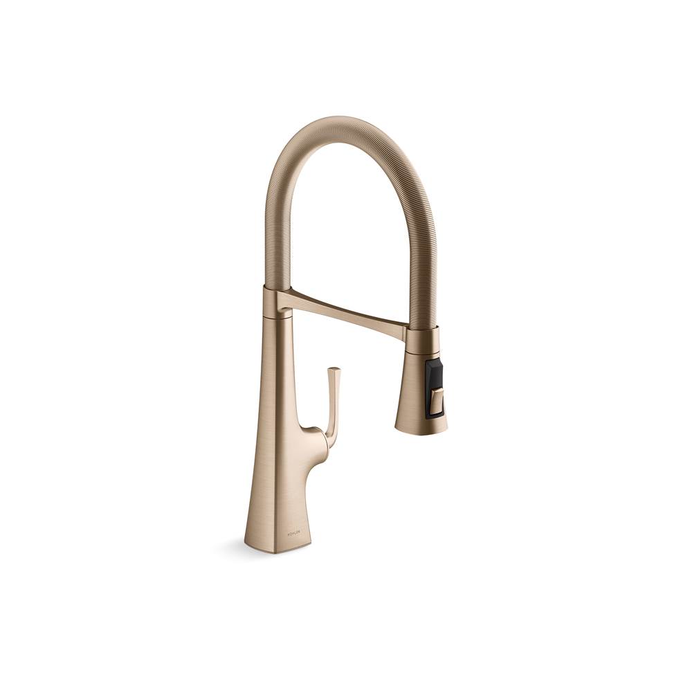 Graze Semi-Professional Kitchen Sink Faucet With Three-Function Sprayhead-related