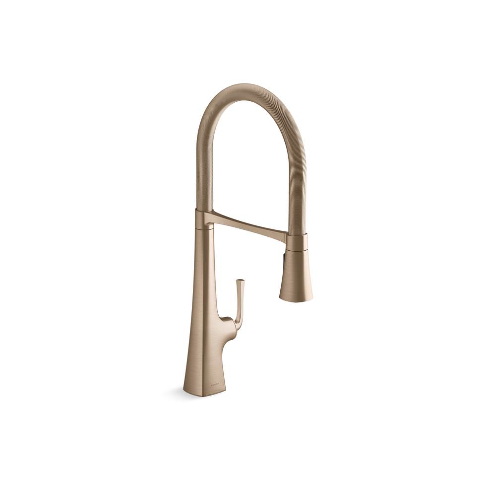 Graze Semi-Professional Kitchen Sink Faucet With Three-Function Sprayhead-related