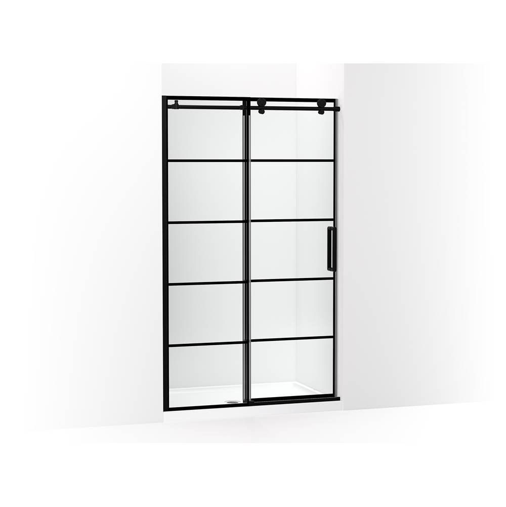 Composed Sliding Shower Door, 78 in. H X 44-1/8 - 47-7/8 in. W, With 3/8 in. Thic-shop