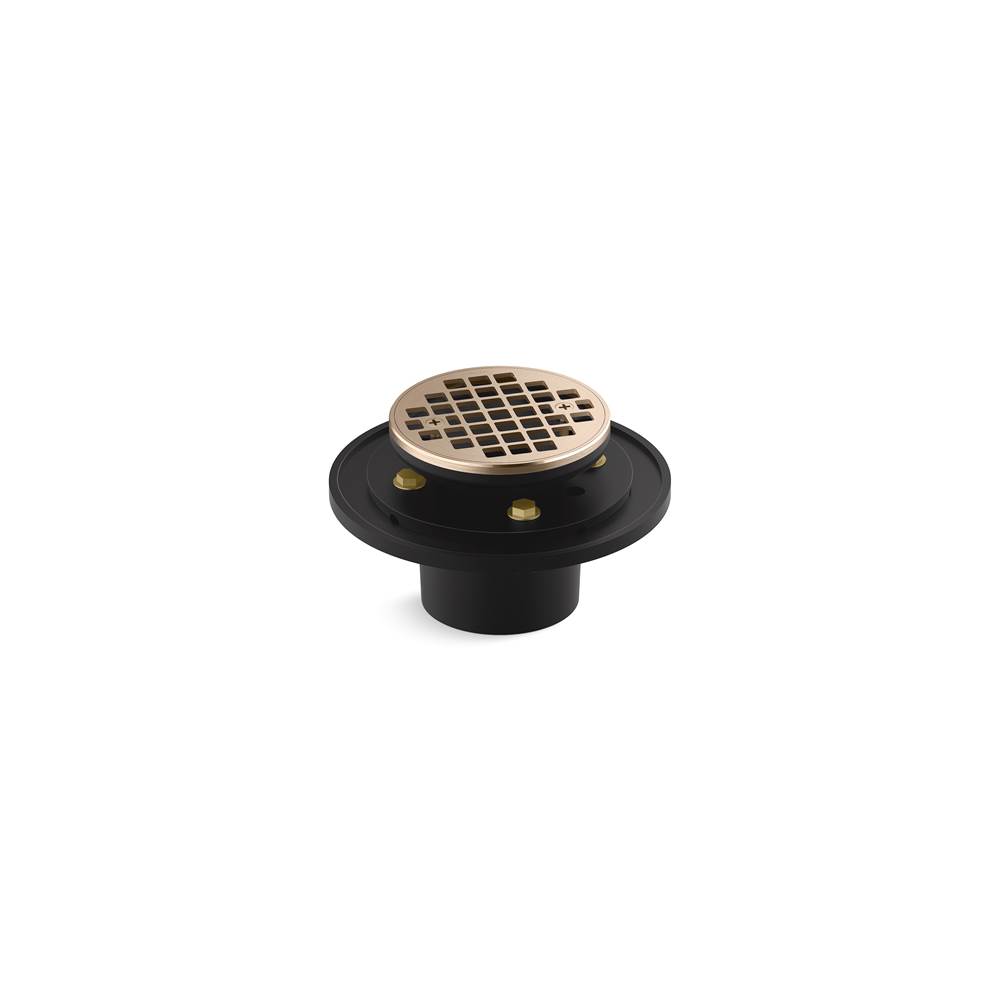 Clearflo Round Brass Tile-In Shower Drain-shop