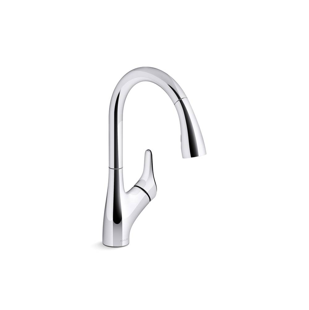 Rival Pull-down kitchen sink faucet with two-function sprayhead-shop