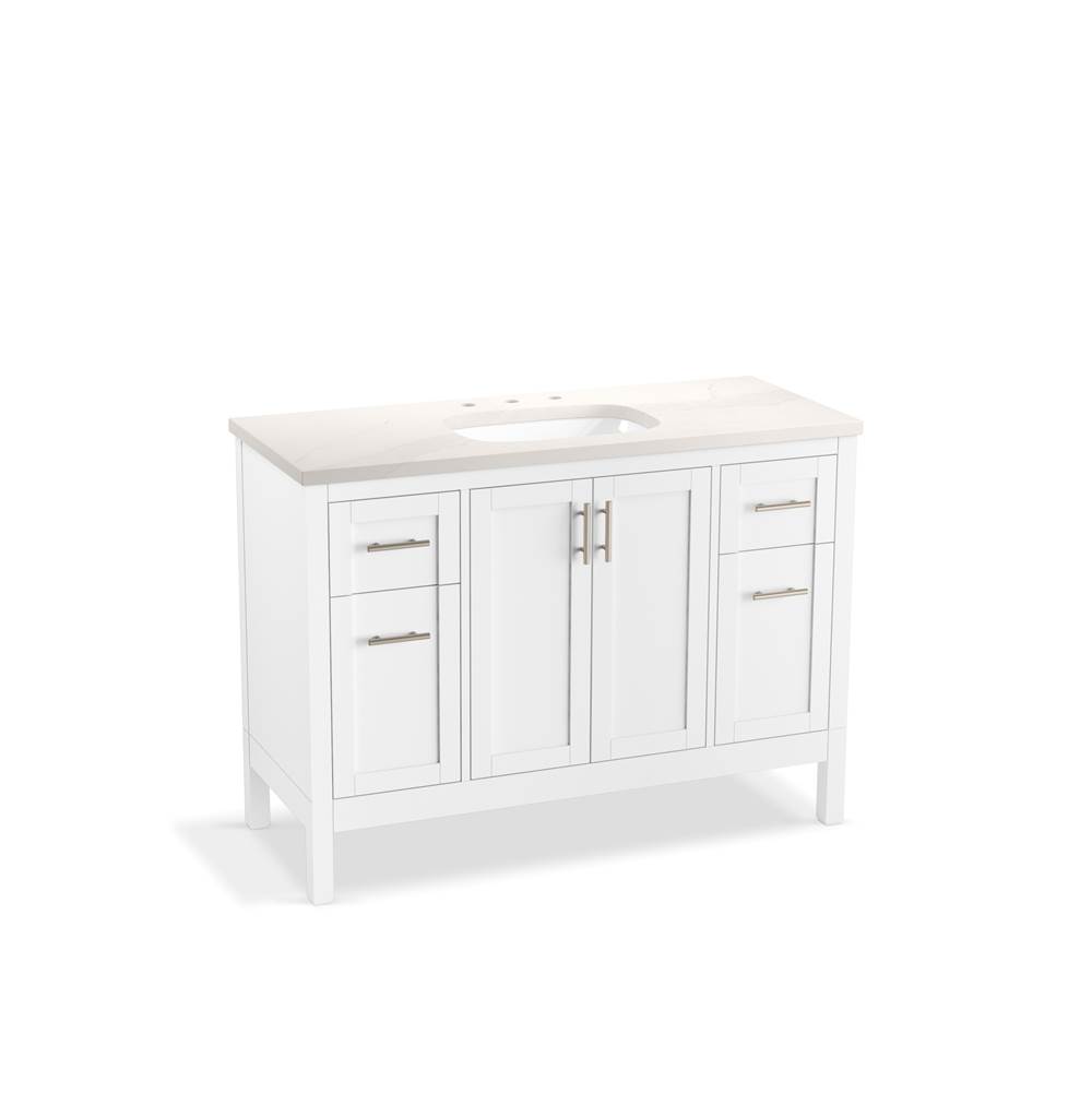 Hadron 48 in. Bathroom Vanity Cabinet With Sink And Quartz Top-related