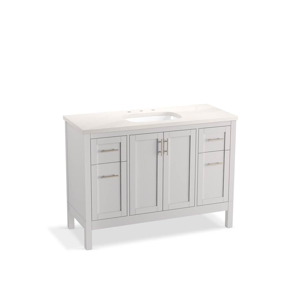 Hadron 48 in. Bathroom Vanity Cabinet With Sink And Quartz Top-related