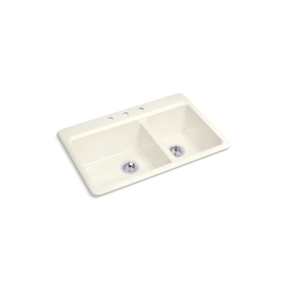 Riverby 33 in. Top-Mount Double-Bowl Kitchen Sink-shop